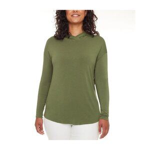 S.C. & CO. Women's Top  Ladies' Long Sleeve Tunic (Bronxe Green, Smal)
